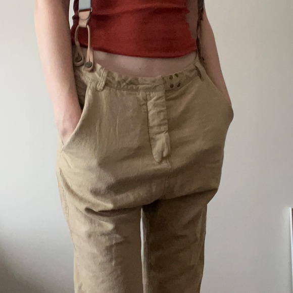 Maison Scotch "La Femme Selon Marie" Pants with Suspenders – Women's Petite - Picture 4 of 15